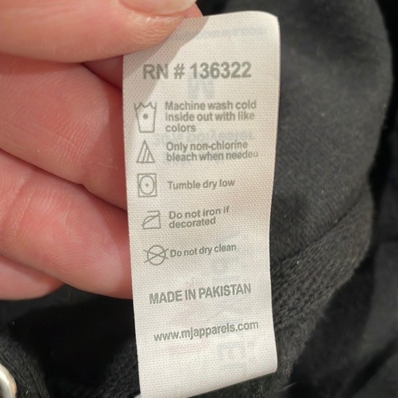 ❣️Black hoodie sweatshirt with pockets - Picture 4 of 6